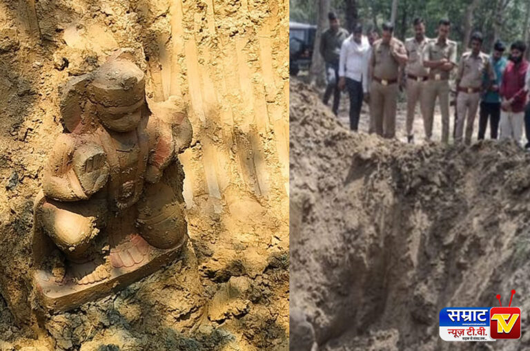 Sultanpur News: हनुमान जन्मोत्सव पर फूलपुर गांव में खुदाई के दौरान मिली प्राचीन हनुमान जी की प्रतिमा, भक्तों में उमड़ा उत्साह
