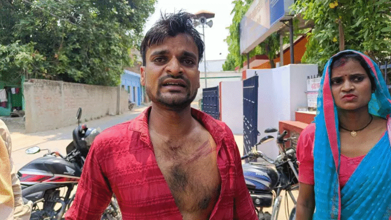 Bullies entered the police post and beat up the young man