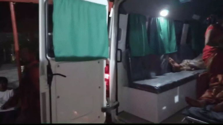 Car collides with Nilgai, four injured