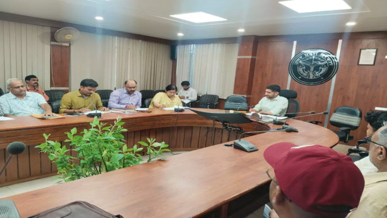 A review meeting was held under the chairmanship of the Chief Development Officer