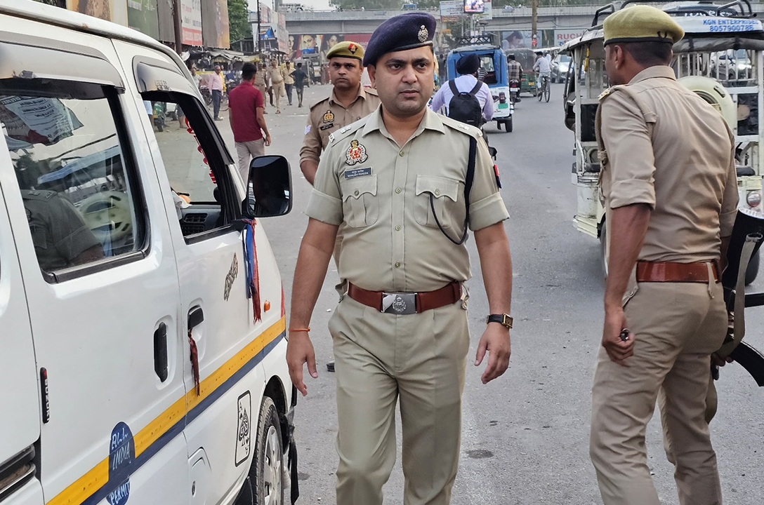 Police action against illegal taxis and illegal buses