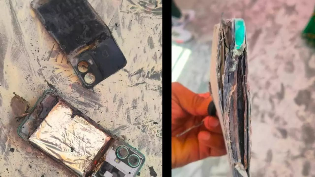 There was a commotion when a mobile exploded in the emergency ward