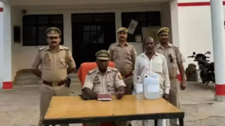 One arrested with five liters of raw liquor