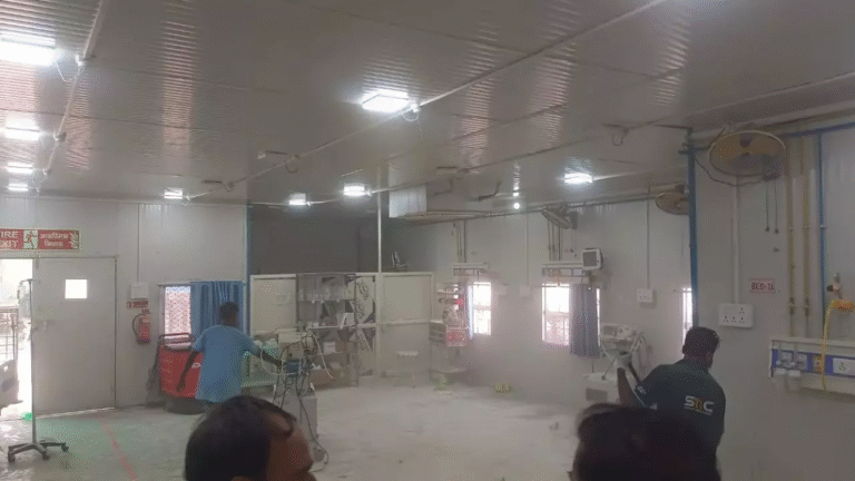 Fire broke out in LLR hospital due to short circuit