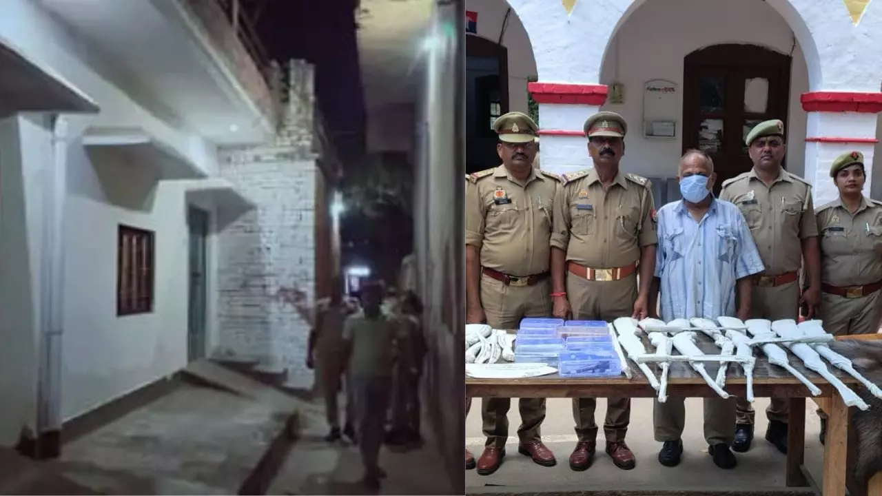 Illegal arms factory busted in Malihabad