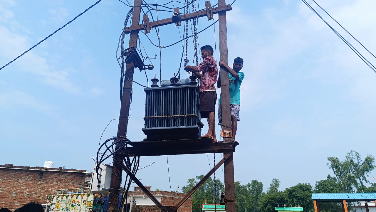 Blown transformer replaced in Paiganagar
