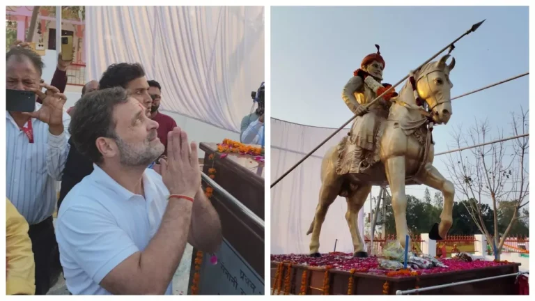 Raebareli News: रायबरेली में 1857 के महानायकों को सम्मान, शंकरपुर में राहुल गांधी ने किया प्रतिमाओं का अनावरण