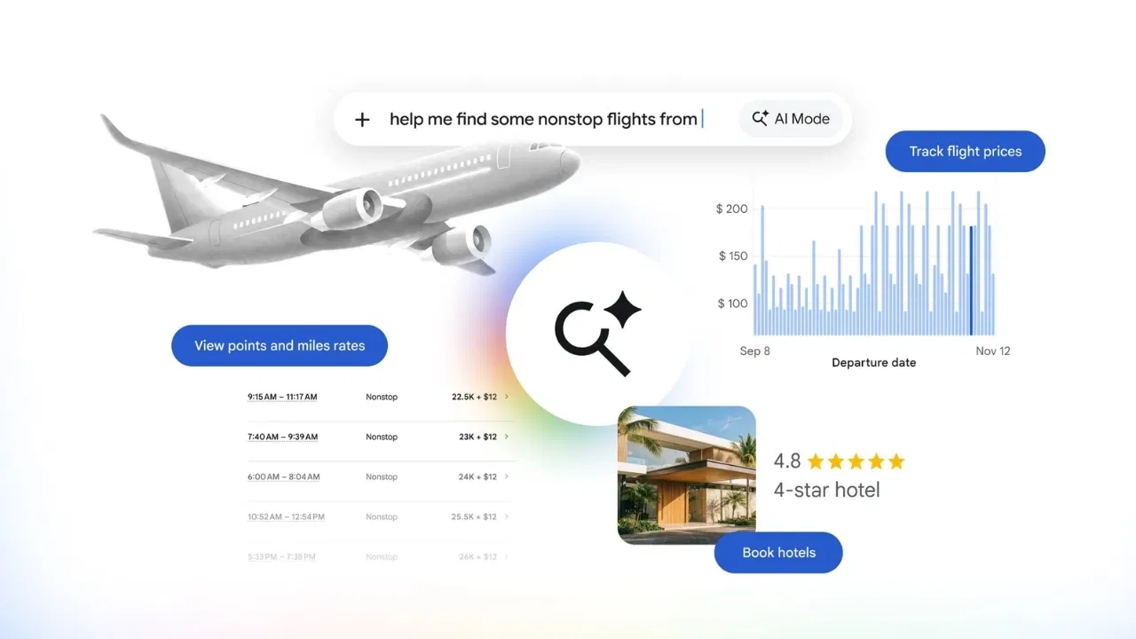 Google AI travel planning features save money