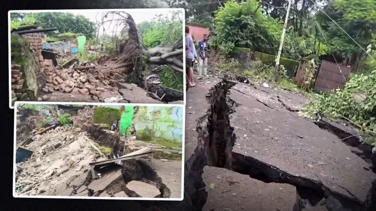 Dhanbad land subsidence accident house collapse